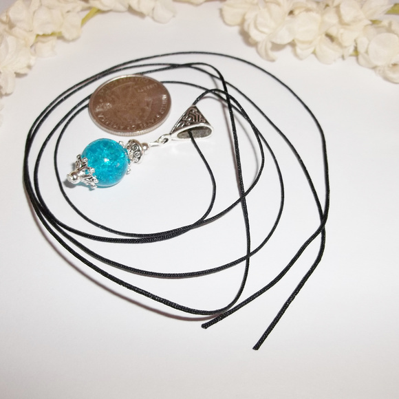 Turquoise Blue Necklace Adjustable Length NWT 5010 - Picture 5 of 9